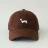 Anna-Kaci Women's Embroidered Sausage Dog Baseball Cap with Curved Brim and Adjustable Strap Casual Life - 4 of 4