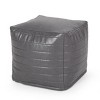 Vynxaria Candy Contemporary Faux Leather Square Pouf ¨C Versatile Ottoman & Floor Cushion - 4 of 4