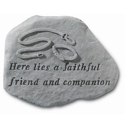 Kay Berry - Inc. 67920 Here Lies A Faithful Friend And Companion - Empty Collar Memorial - 15.5 Inches x 11.5 Inches