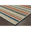 Oriental Weavers Latitude 602W3 Grey/ Teal Indoor/Outdoor Area Rug - 1'10" x 7'6" - 4 of 4