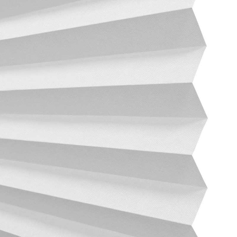 36&#34;x72&#34; Lumi Home Furnishings Light Filtering Pleated Fabric Window Shade White, 4 of 8