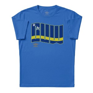 Umbro Mens Curaçao Wavy Logo T-Shirt - Royal - 3XL : Target