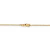 Black Bow Jewelry 1.1mm 14k Yellow Gold Solid Flat Cable Chain Necklace - 4 of 4