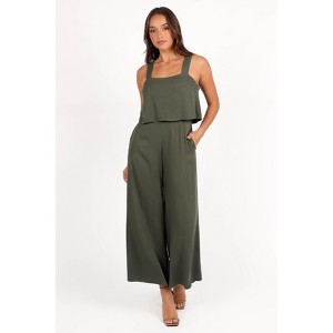 Petal and Pup Delia Jumpsuit - Khaki M - 1 of 4