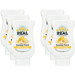 Real Infused Exotics Banana Syrup - Case of 6 - 16.9 fl oz. - 1 of 2