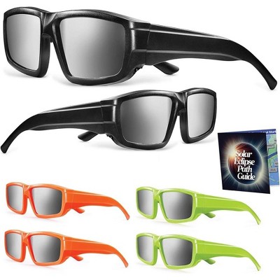 Solar Eclipse Glasses 6 pack 2024 CE and ISO Certified - Multicolor 
Safe Shades for Direct Sun Viewing – MedicalKingUsa