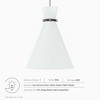 Modway Starlight 1-Light Pendant Light – Globe Pendant Ceiling Light with Brass Finish for Dining Room, Kitchen, or Entryway - 2 of 4