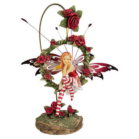 Design Toscano Radiant Rose Dangling Fairy Sculpture With Stand - Multicolored - image 1 of 2