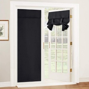 NICETOWN Door Curtain Blackout Window Tie up Shades Thermal Insulated for Kitchen Bedroom Kids Nursery 1 Panels - 1 of 4