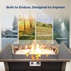 SereneLife Outdoor Propane Gas Fire Pit Table - SLNFLG44.5 - 3 of 4