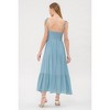 August Sky Women's Rosette Sweetheart Midi Dress - 2 of 4