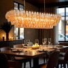 4-Tier Dimmable Rectangle Glass Kitchen Island Pendant Light - 3 of 4