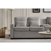 114" Upholstered 4-Seater Sectional Sofa with Console & 2 Cup Holders - 4 of 4