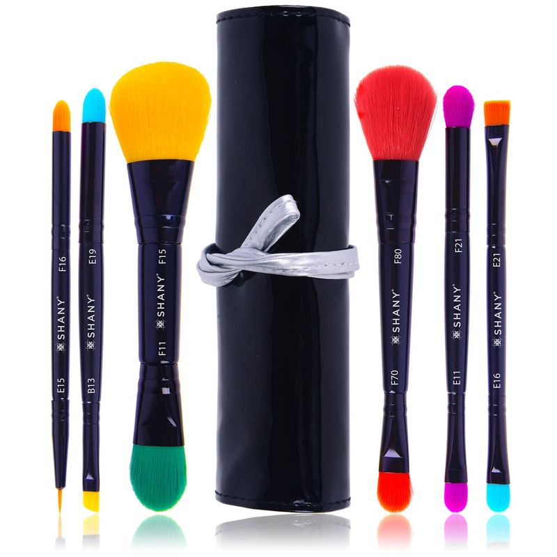 SHANY LUNA 6 PC Double Sided Travel Brush Set  - 6 pieces, 1 of 10