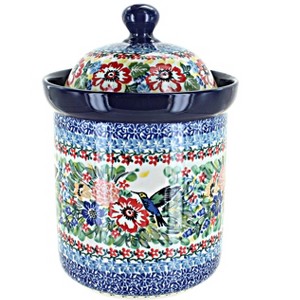 Blue Rose Polish Pottery 492 Ceramika Medium Canister - 1 of 1