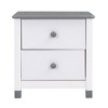 KWPZQEB Nightstand with 2 Drawers, Kids Night Stand, Wooden Beside Table for Kids Room, Bedrooms, Living Room - 4 of 4