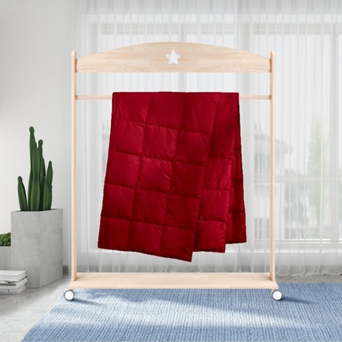 Peace Nest Down Throw Blanket Red 50 x 70