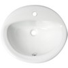 ALFI  ABC802 White 21Inch Round Drop In Ceramic Sink with Faucet Hole - 4 of 4