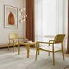 3 Piece Patio Table and Chairs Sets, Indoor Outdoor Conversation Furniture Set,Small Space Patio Table Set for Balcony or Courtyard-The Pop Home - 2 of 4