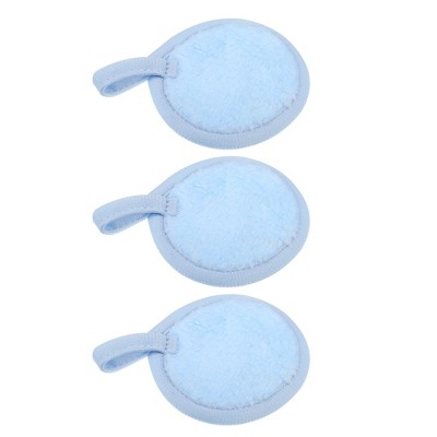 Unique Bargains Soft Flannel Pads Reusable Makeup Remover Eco Pads Facial Make Up Cleansing Removal for Most Skin Types 3 Pcs