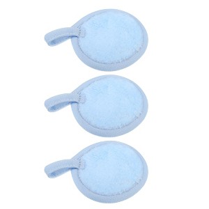 Unique Bargains Soft Flannel Pads Reusable Makeup Remover Eco Pads Facial Make Up Cleansing Removal for Most Skin Types 3 Pcs - 1 of 4