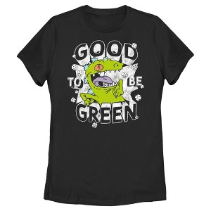 Women's Rugrats St. Patrick's Day Reptar Good to be Green T-Shirt - 1 of 4