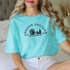 Simply Sage Market Women's Embroidered London England Short Sleeve Garment Dyed Tee - 2 of 3