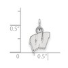 Black Bow Jewelry 14k White Gold Wisconsin Badgers NCAA Extra Small Pendant - 2 of 3