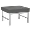studio designs Atlas Mid-Century Modern Square Ottoman Blended - 2 of 4