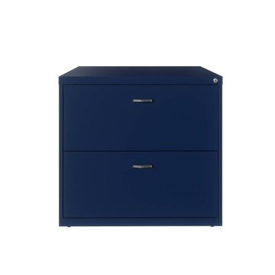 Arc Pull File Cabinet Navy - Space Solutions