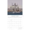 2026 Square Wall Calendar, Tall Ships, 16-Month Transport Theme with 180 Reminder Stickers (12x12 In) - 3 of 4