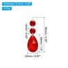 Unique Bargains Hanging Ornament DIY Craft Teardrop Crystal Chandelier Pendant Beads 3.35" x 1.5" 5 Pcs - 2 of 4