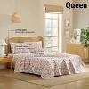 HLC.ME Floral Bed Sheets - Bed Sheet Set - Wrinkle Resistant & Ultra Soft - Fits Mattresses up to 15 Inches Deep - 3 of 4