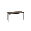 HomeStock Harry Contemporary Wood and Metal Computer Desk - 2 of 4
