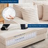 Corduroy Sofa Bed, Oversized Chaise Lounge Chair, with Charging Ports & Cup Holders, Comfortable Reclining Lounge Chair, for Living Room, Home - 4 of 4