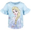 Disney Frozen Princess Moana Little Mermaid Floral Girls T-Shirt and Leggings Outfit Set Toddler - 3 of 4