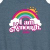 Women's - Barbie - I Am Kenough Rainbow Clouds Graphic Racerback Tank - 2 of 4
