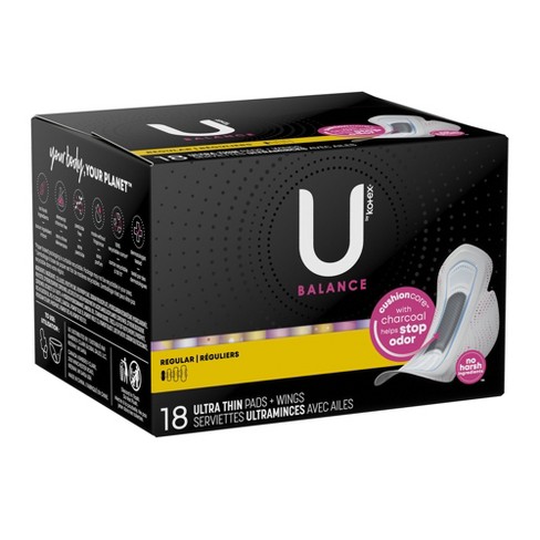 U By Kotex Balance Feminine Pad Ultra Thin With Wings : Target