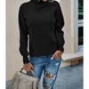 Women's Mockneck Long Sleeve Sweater - Supreme Fashion - 2 of 3