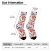 Watercolor Floral Women Printed Crew Socks Funny Funky Socks Soft Polyester Novelty Gifts for Artists Men - 2 of 4