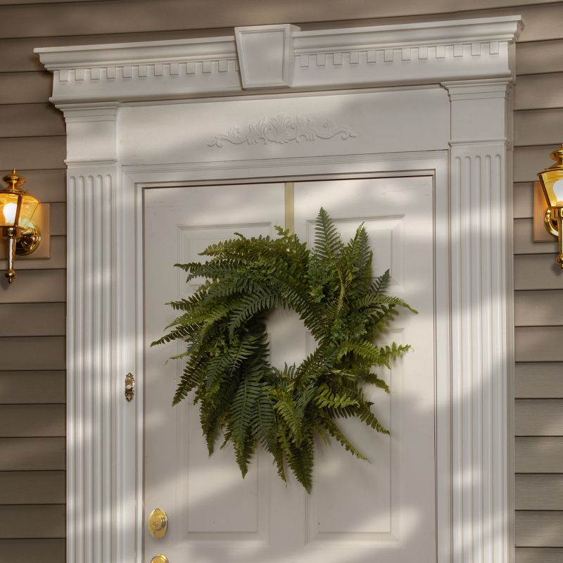 35" Artificial Fern Wreath - National Tree Company, 2 of 5