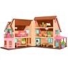 Li'l Woodzeez Toy House With Furniture 20pc - Honeysuckle Hillside 