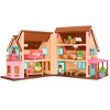 Li'l Woodzeez Toy House with Furniture 20pc - Honeysuckle Hillside Cottage - image 3 of 4