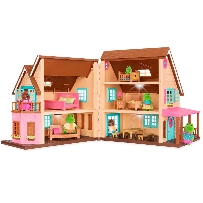 Li&#39;l Woodzeez Toy House with Furniture 20pc - Honeysuckle Hillside Cottage, 4 of 18