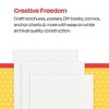 School Smart Folding Bristol Board, 24 x 36 Inches, White, Pack of 100 - 4 of 4
