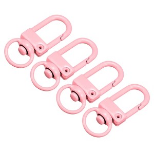 Unique Bargains DIY Craft Key Organization Lobster Claw Lanyard Swivel Clasps 1.3" x 0.51" 4 Pcs - 1 of 4