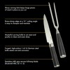 Babish 2-Piece Carving Knife and Fork Set – 8-Inch Stainless Steel Carving Knife with 6.5-Inch Fork - Ergonomic ABS Handles - 3 of 4