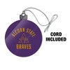 Alcorn Braves Acrylic Christmas Tree Holiday Ornament - 3 of 4