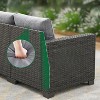 NAYSAYE Patio Chaise Lounges Modular Sectional Sofa Set with Cushions and Coffee Table for Outdoor

, Gray, 25.2"*25.2"*13.6" - 3 of 4