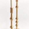 Plum & Post Nicholas Taper Holders, Set of 2 - Gold Cast Aluminum - 2 of 4